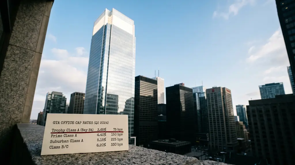 GTA Office Cap Rate Compression 2026 - Downtown Class AA Leads the Re-Rating